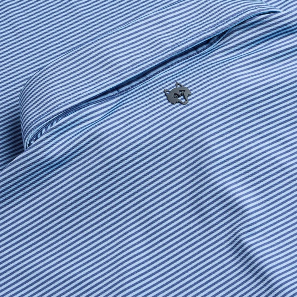 NWT Greyson Striped Blue Polo Shirt - Picture 14 of 15